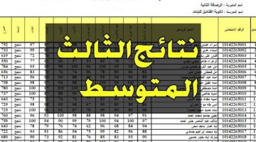 “وزارة التربية العراقية” لينك نتائج الثالث المتوسط الدور الأول 2024 في عموم المحافظات العراقية